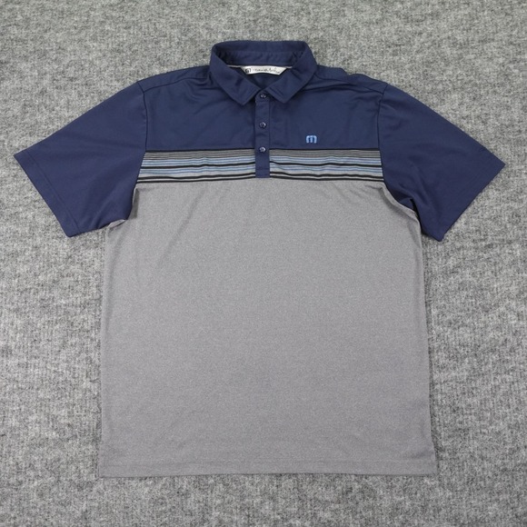 Peter Millar Other - Peter Millar Polo Shirt Mens Large Blue Striped Band Lightweight Polyester Blend